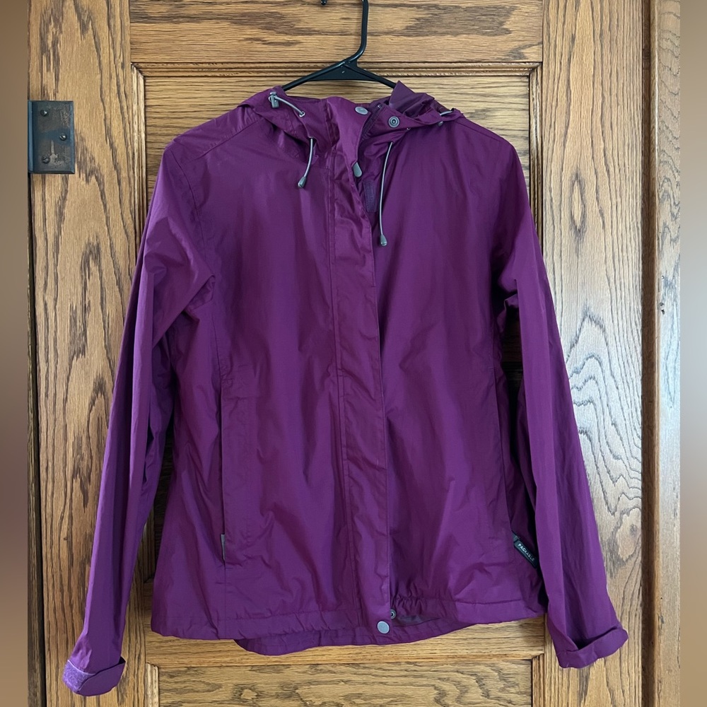 Purple White Sierra rain coat
